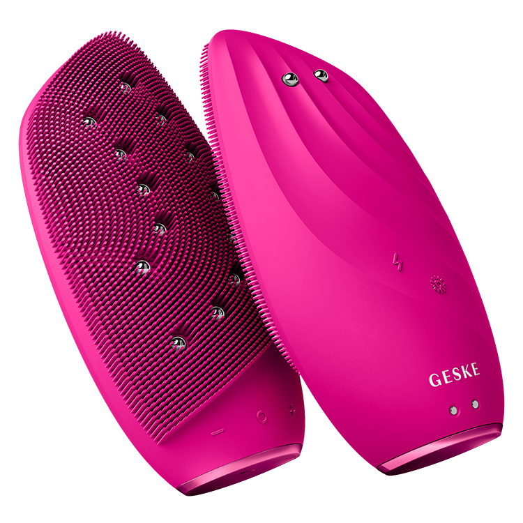 Sonic Thermo Facial Brush & Face-Lifter | 8 in 1 – Magenta