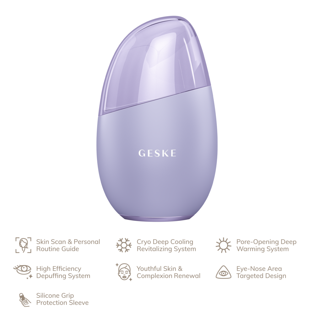 Cool & Warm Eye and Face Massager | 7 in 1 - Purple - Image 3